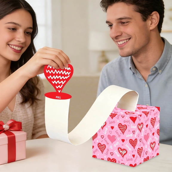 JVBTVB Valentine'S Day Surprise Money Drawer Gift Box Set Of 8, Creative Pull Out Cash Box For Party Decoration, Romantic Gifts For Him Her, Boyfriend Girlfriend, Diy Foldable Paper Box