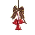 thumbnail image 1 of JVBTVB Vintage Multicolor Christmas Bells with Bow - Glittering Hanging Ornaments for Tree, Door, Fireplace Decor (29x13.5cm), 1 of 6