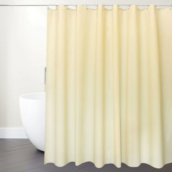JVBTVB Waterproof Solid Color Shower Curtain - Polyester Fabric, Modern Design with Reinforced Grommets for Bathroom Tub & Toilet - 71x79 Inch Easy Install