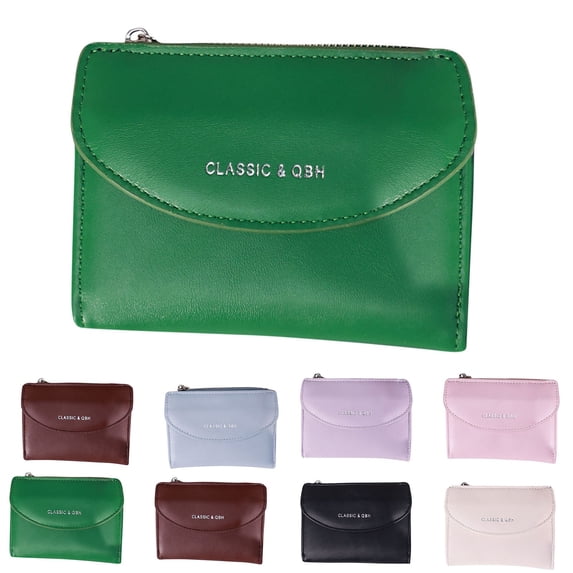 JVBTVB Women's Small Accordion Card Wallet Multi-Slot RFID Blocking Compact Credit Card Holder Zipper Coin Purse for Travel Everyday Use