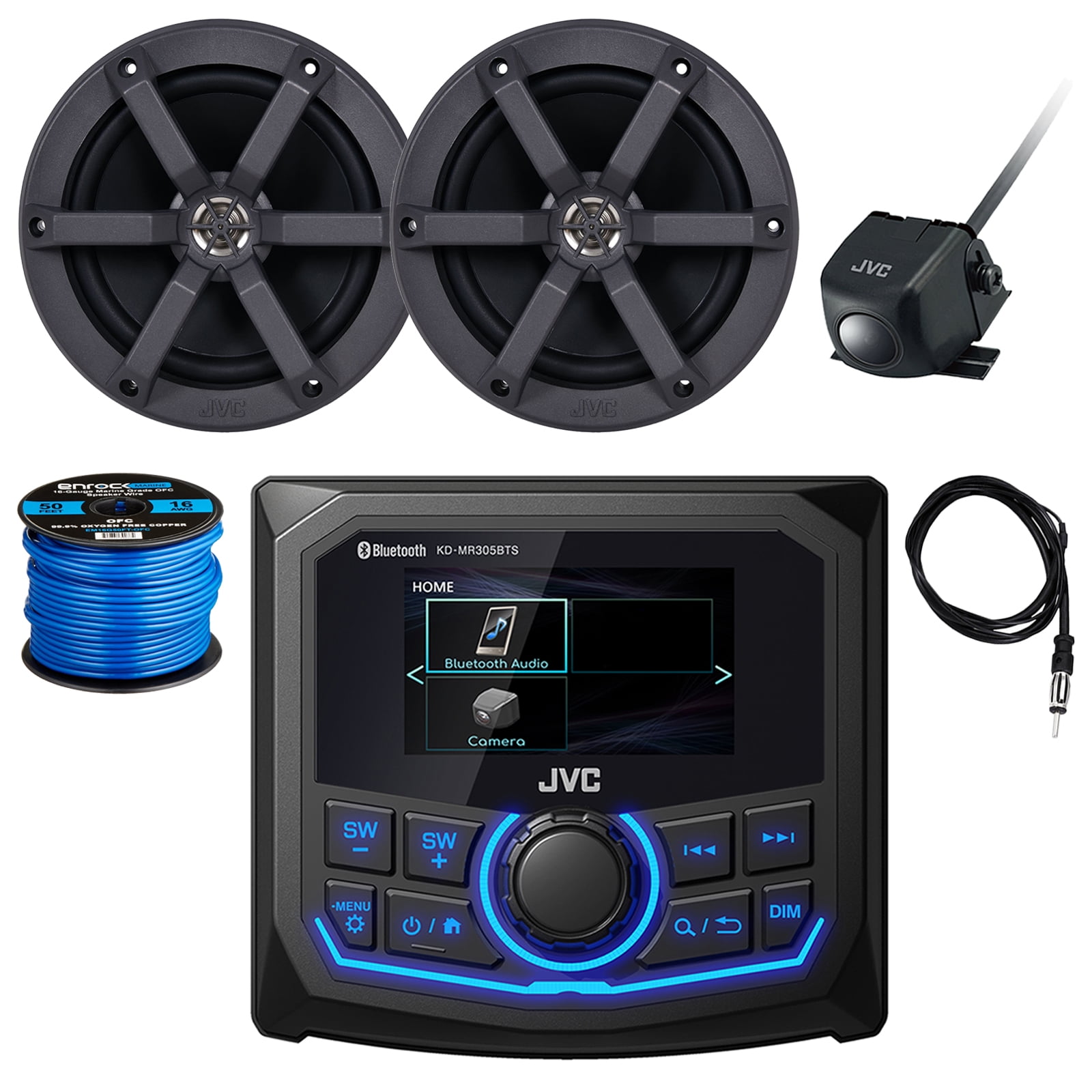 JVC 2.7" Display Bluetooth AM/FM/Weatherband Digital Media Rear USB AUX