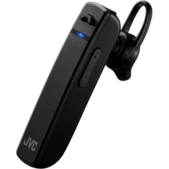JVC Bluetooth Headset, Wireless Earbuds, Bluetooth 5.0, Long Battery Life (20 Hours), Work from Home, Telework, Compatible with HD Voice - HAC300B (Black)