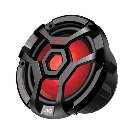 JVC CW-DR1040ML 10" Illumination 300W RMS (1300W Peak Power Handling) 4 ohms Marine Subwoofer with RGB LED lighting