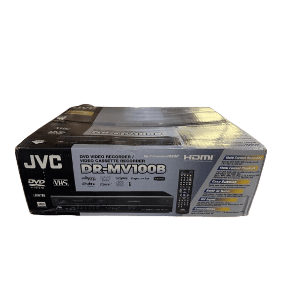 JVC DR-MV100B DVD/VCR Combo Recorder w/ Built-In Tuner