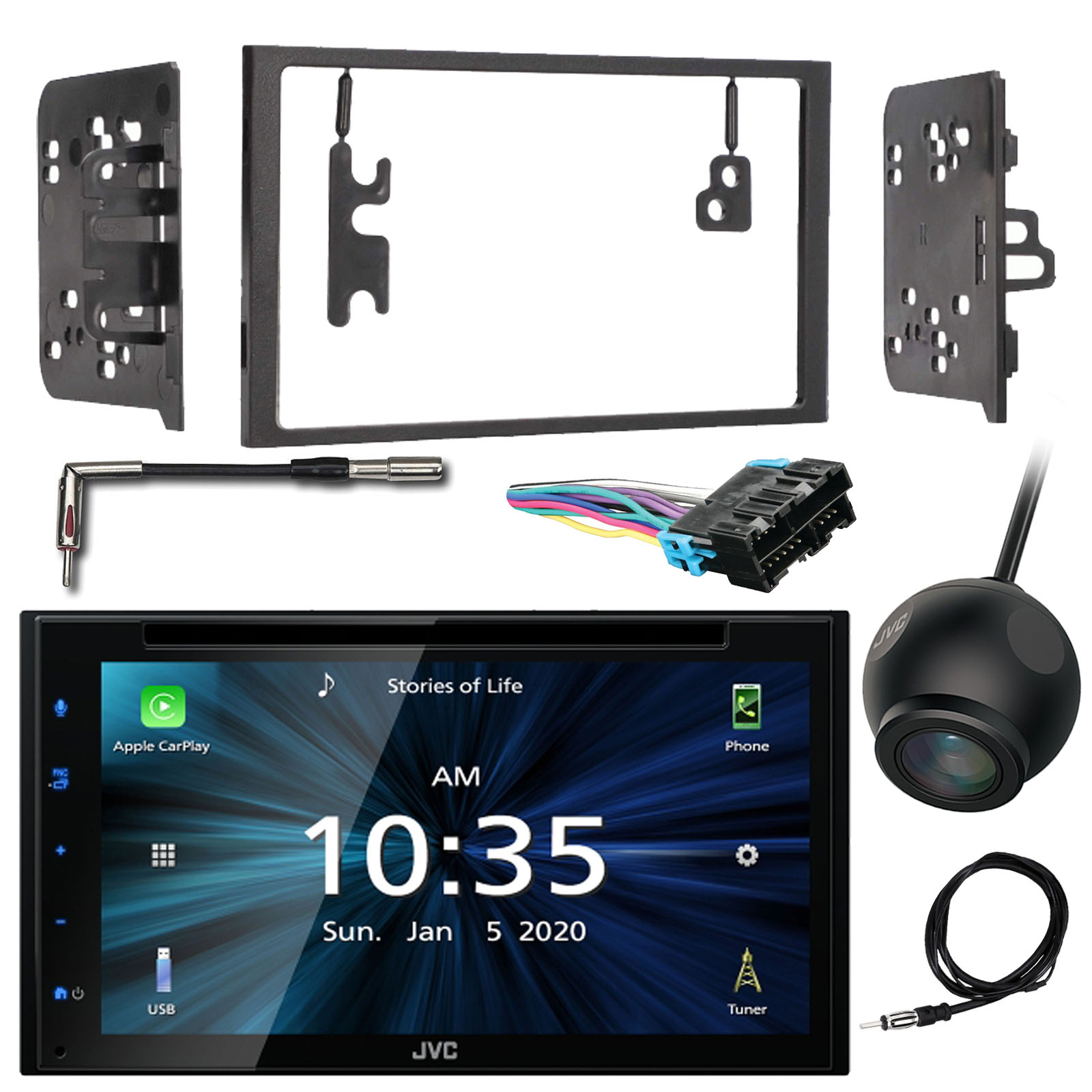 JVC Double DIN 6.8