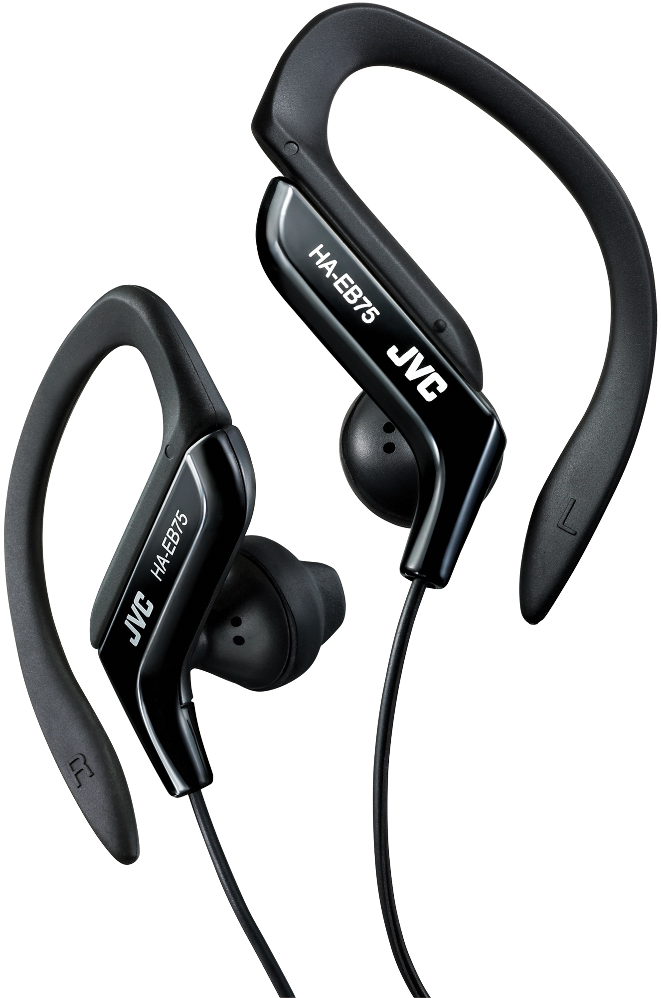 JVC Ear-Clip Sports Headphones, Black, HAEB75B - image 1 of 3