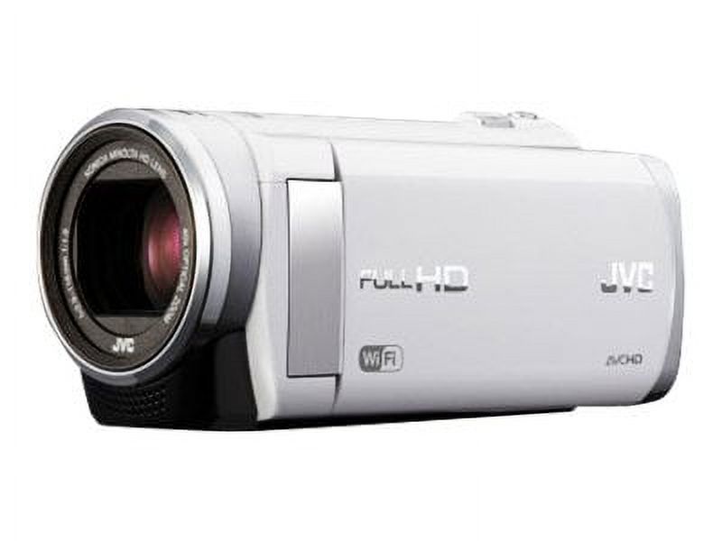 JVC Everio GZ-EX210 - Camcorder - 1080i - 1.5 MP - 40x optical zoom - Konica Minolta - flash card - Wi-Fi - white - image 1 of 5
