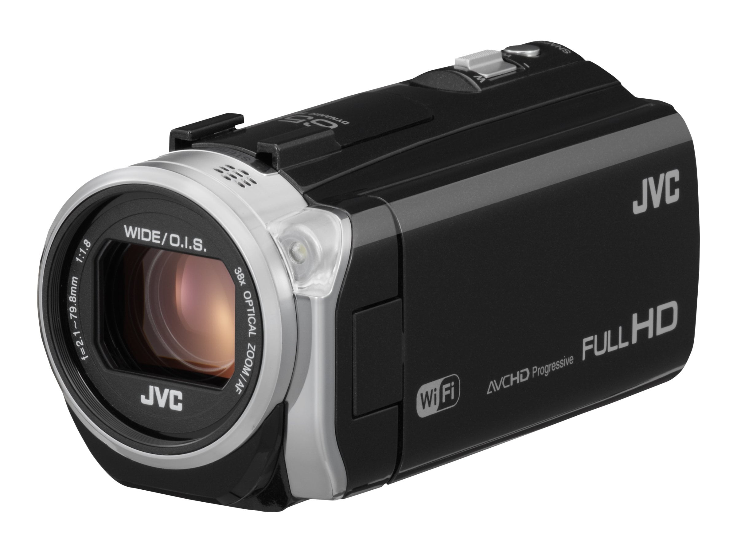 JVC Everio GZ-EX555 - Camcorder - 1080p - 2.5 MP - 38x optical zoom - flash  card - Wi-Fi - black