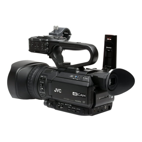 JVC GY-HM250U Ultra 4K HD 4KCAM Professional Camcorder + Top Handle Audio Unit