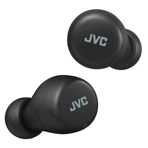 JVC Gumy Mini True Wireless Earbuds Headphones, Bluetooth 5.1, Water Resistance(IPX4), Long Battery Life (up to 15 Hours) - HAA5TB (Black)