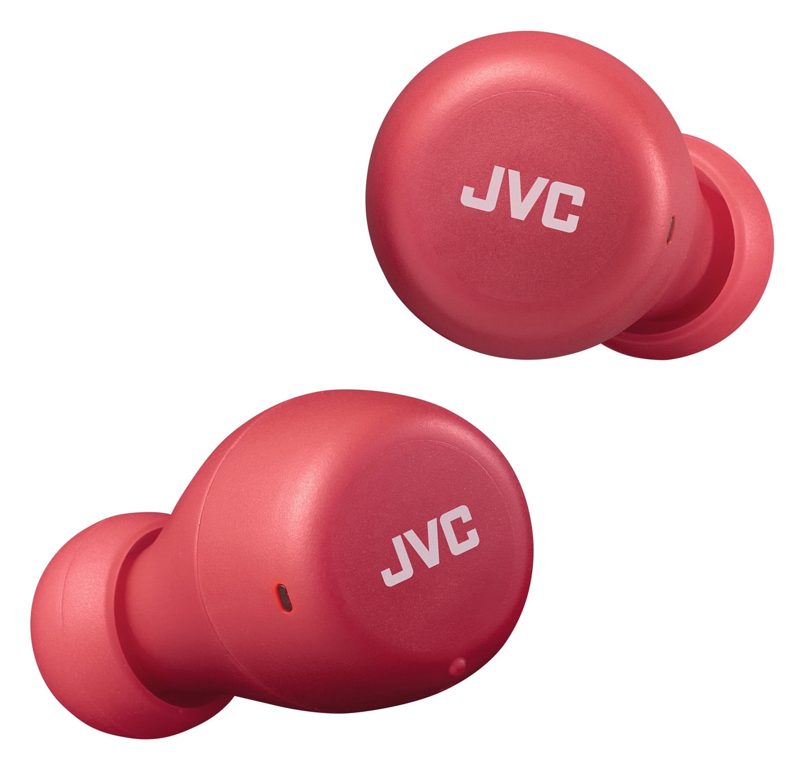 JVC Gumy Mini True Wireless Earbuds Headphones, Bluetooth 5.1, Water Resistance(IPX4), Long Battery Life (up to 15 Hours) - HAZ55TR (Red)