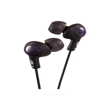 JVC Gumy Plus HA-FX7M Earset - Wired - 16 Ohm - 10 Hz - 20 kHz - Earbud - In-ear - 3.30 ft Cable - Black