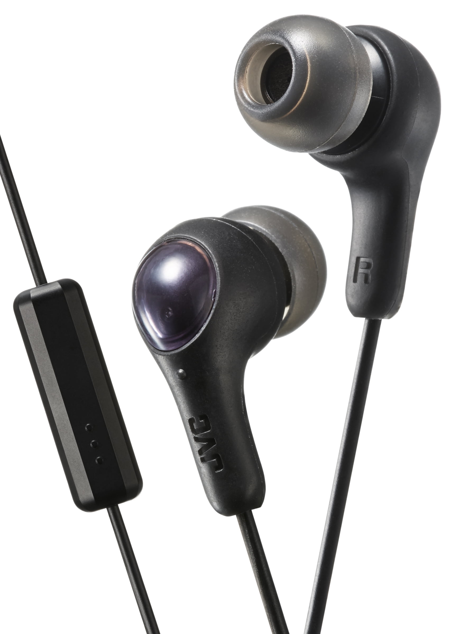JVC Gumy Plus In Ear Earbuds Headphones with Mic and Remote, Powerful  Sound, Comfortable and Secure Fit - HAFX7MB (Black) 