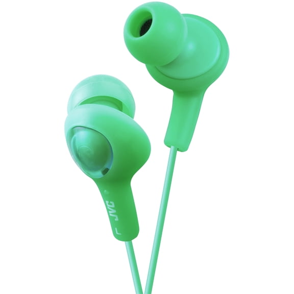 JVC Gumy Plus Wired Inner-Ear Earbuds with 3.5-mm Connector, HA-FX5, Green