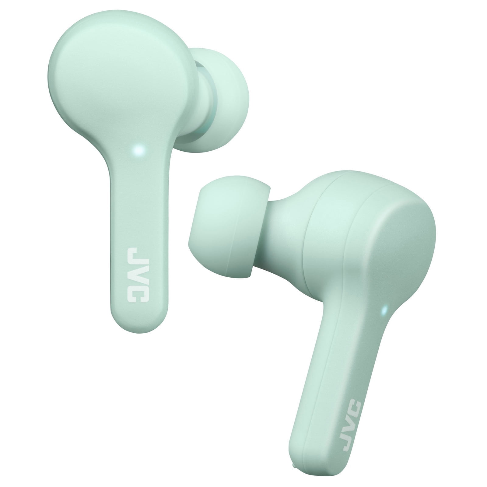 JVC Gumy Truly Wireless Earbuds Headphones, Bluetooth 5.0, Water Resistance(IPX4), Long Battery Life (up to 15 Hours) - HAA7TZ (Mint), Small
