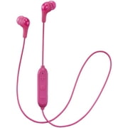 JVC Gumy Wireless Bluetooth Earbuds Headphones with Remote and Mic HA-FX9BTP Pink