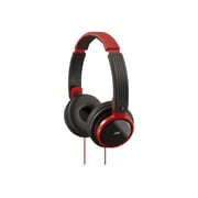 JVC Riptidz HA-S200 Headphone - Stereo - Red, Black - Mini-phone - Wired - 32 Ohm - 12 Hz 22 kHz - Gold Plated - Over-the-head - Binaural - Semi-open - 3.94 ft Cable