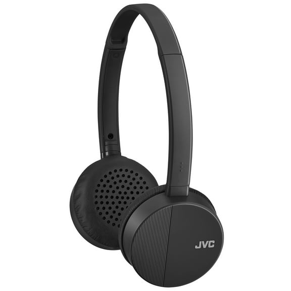 JVC HA-S23W Wireless Headphones - On Ear Bluetooth Headphones, Foldable Flat Design, 17-Hour Long Battery Life (Black)