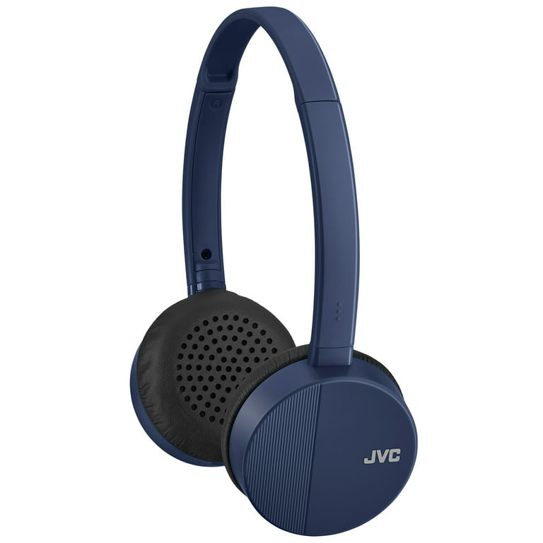 JVC HA-S23W Wireless Headphones - On Ear Bluetooth Headphones, Foldable  Flat Design, 17-Hour Long Battery Life (Blue) 