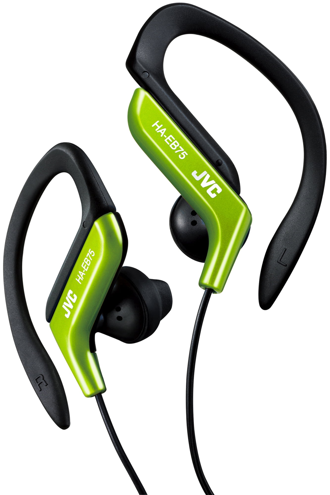 JVC Ear-Clip Sports Headphones, Black, HAEB75B - Walmart.com