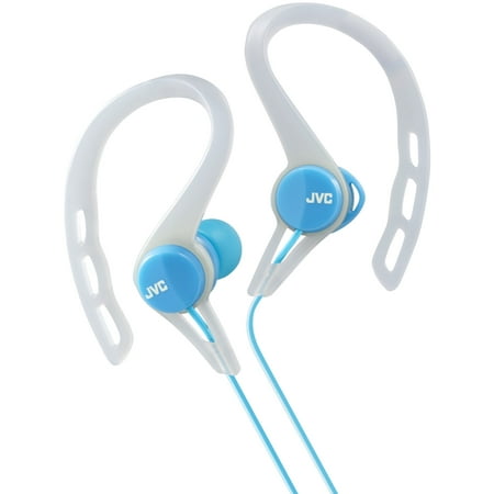 JVC - Wired Ear Clip-On Earbud Headphones - Blue
