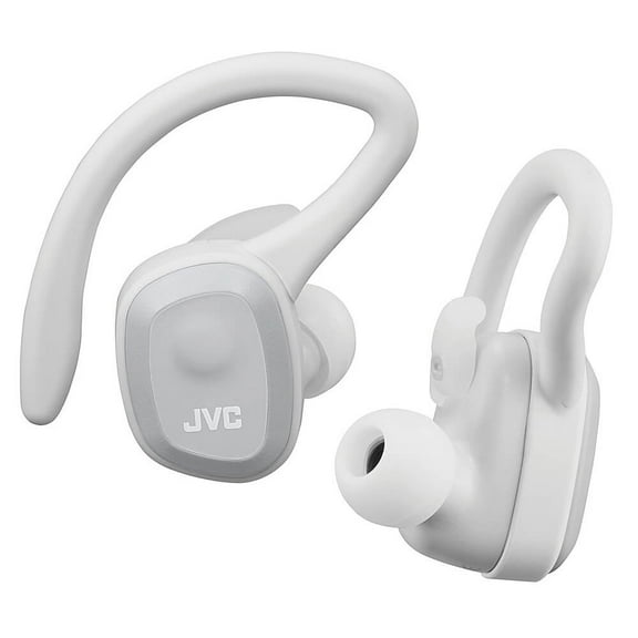 JVC HAET45TH Fitness In-Ear True Wireless Headphones with Dual Use Design- White