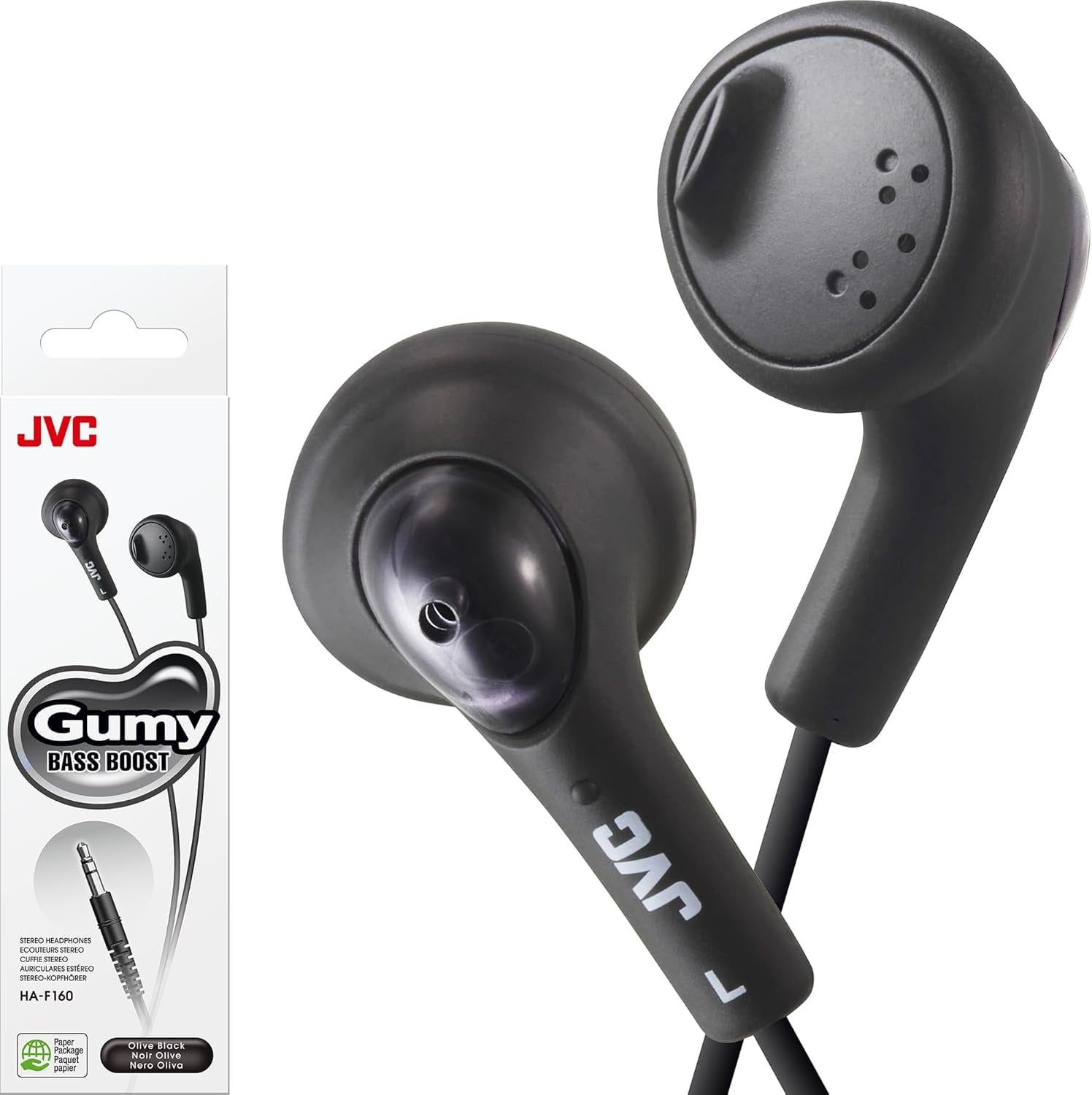 JVC Gummy Earbuds, In-Ear Headphones, Vibrant 8-Color Line-Up