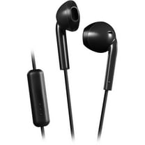 JVC HAF17MB Earbud Headphones with Mic and Remote - Black