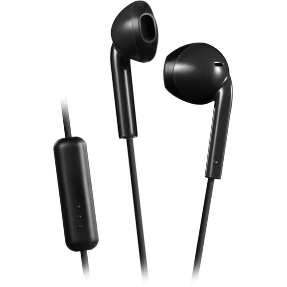 JVC HAF17MB Earbud Headphones with Mic and Remote - Black
