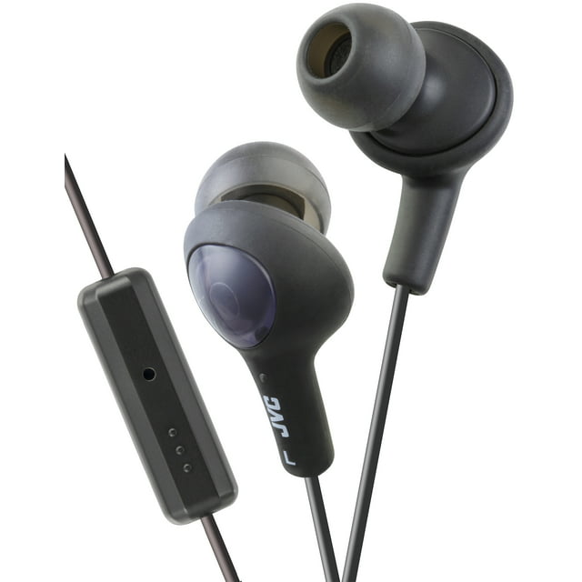 JVC HAFR6B Gumy Plus High Quality Headphones (Black)