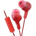 thumbnail image 1 of JVC HAFR6R Gumy Plus Headphones (Red), 1 of 5