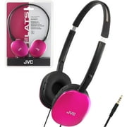 JVC Flats On-Ear Wired Headphones - Flat Foldable Design - 30mm Driver for Powerful Sound - Soft Ear-Pads for Comfort   Steel Headband - Lightweight & Portable - PC/Laptop/Gaming - 3.5mm Slim Plug
