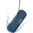 thumbnail image 1 of JVC Illuminated Portable Wireless Speaker with 20W max outputs, Dynamic Sound, Bluetooth 5.0, TWS Capability, USB-C, IPX5, AUX in, up to 5-Hour Battery Life - SPPA5BTA (Blue), 1 of 7