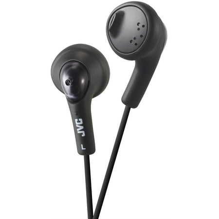 JVC In-Ear Headphones, Black, HAF160B