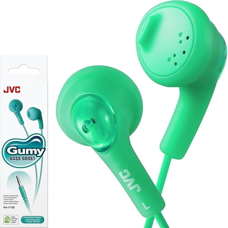 JVC In-Ear Headphones, Green, HAF160G