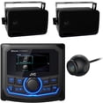 thumbnail image 1 of JVC KD-MR305BTS Marine MotorSports Digital Media Bluetooth USB AUX AM/FM Radio Receiver, 2x 3.5'' 200 Watts 3-Way Weather Proof Mini Box Speaker System, Water and Dustproof Sensor Rear View Camera, 1 of 4
