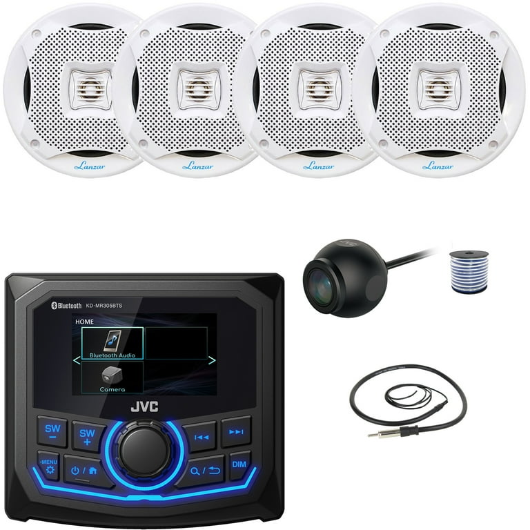 JVC KD-MR305BTS Marine MotorSports Digital Media Bluetooth USB AUX 