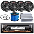 thumbnail image 1 of JVC KD-R99MBS Marine Boat Yacht Radio Stereo CD Player Receiver Bundle Combo with 6.5" 2-Way Coaxial Speakers, 1 of 6