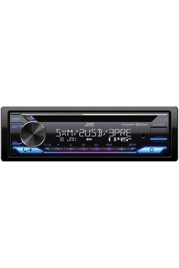 KD-T915BTS Single-DIN In-Dash AM/FM/CD Receiver with Bluetooth, Amazon Alexa, and SiriusXM Ready