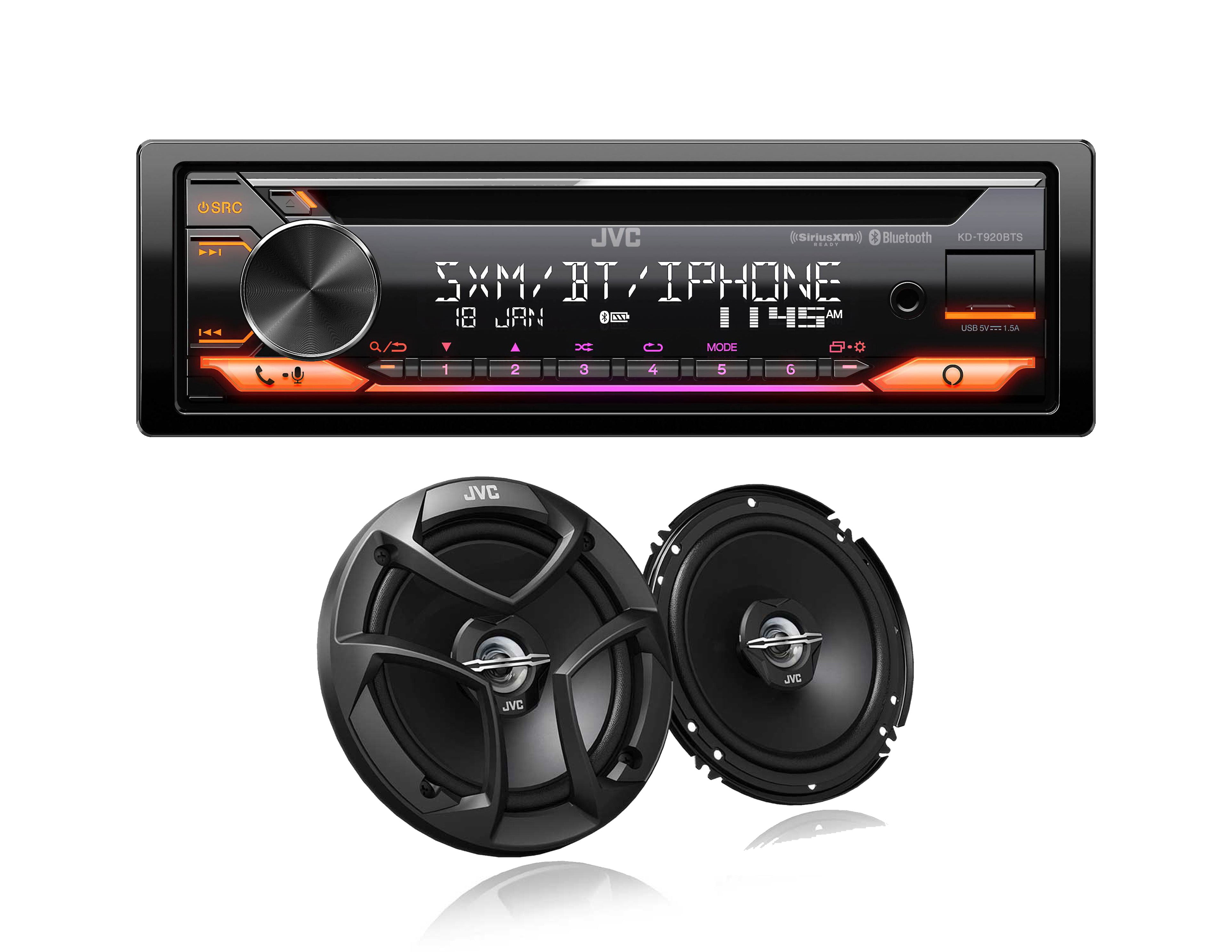 JVC KDT920BTS CD receiver with AM/FM tuner builtin Bluetooth+JVC CS