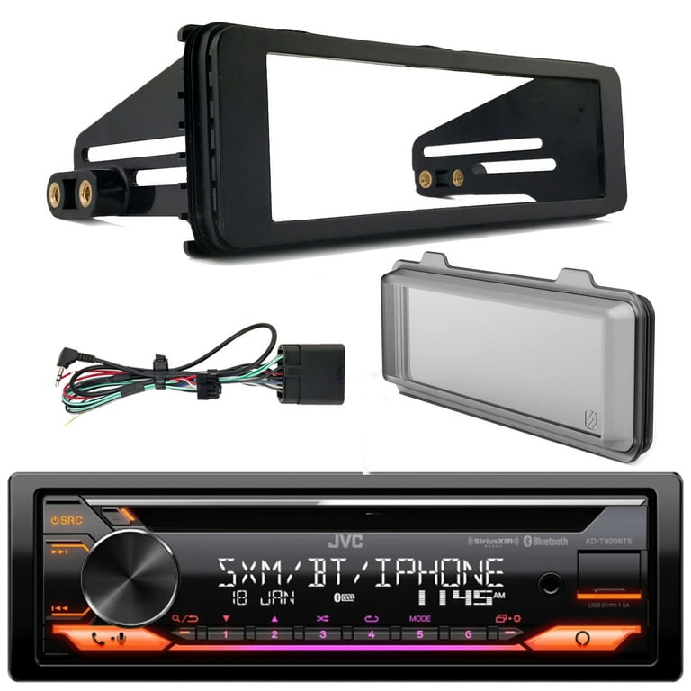 Marine Bluetooth Stereo Receiver With Satellite Radio - Single DIN Water Resistant Car Audio System
