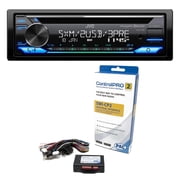 JVC KD-T925BTS CD Receiver featuring Bluetooth , Front & Rear Dual USB, Sirius XM, Amazon Alexa, 13-Band EQ, Variable-Color Illumination, with PAC SWI-CP2 Steering Wheel Interface