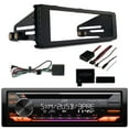 thumbnail image 1 of JVC KD-T925BTS Single DIN Bluetooth CD Player USB AUX AM/FM Stereo SiriusXM Ready Amazon Alexa LED Car Audio Receiver,98-2013 Harley Install Adapter/Install Dash Kit, Handlebar Control Interface, 1 of 5