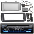 thumbnail image 1 of JVC KD-TD72BT Stereo CD Receiver Radio Bundle, 1998 2013 Harley Davidson Touring Flht Flhx Flhtc + Adapter Dash Kit + Handle Bar Control Module + Weathershield Cover + Enrock Wire Antenna, 1 of 6