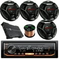 thumbnail image 1 of JVC KD-X360BTS Single-DIN AM/FM USB AUX Car Stereo Receiver Bundle Combo With 4x CSDR621 6.5" 300 Watt 2-Way Upgarde Audio Coaxial Speakers + Dual XPE4700 800w 4-Channel Amplifier + 50 Foot 16G Wire, 1 of 5