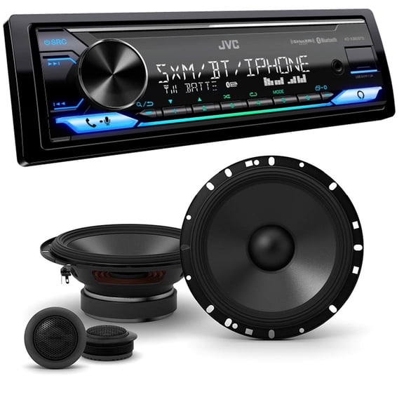 JVC KD-X380BTS Digital Media Receiver + Alpine S-S65C 6.5" Speakers