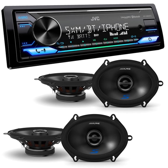 JVC KD-X380BTS Digital Media Receiver with Bluetooth/USB/SiriusXM/Amazon Alexa.