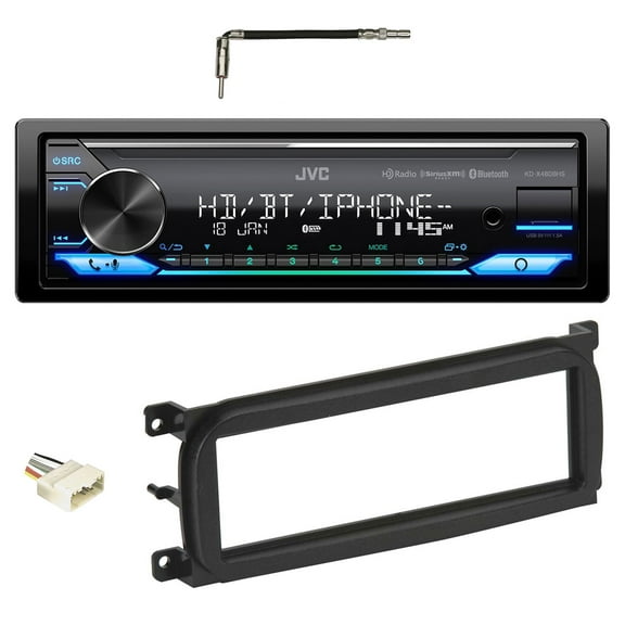 JVC KD-X480BHS Bluetooth Stereo HD Radio XM Ready Fits 03-06 JEEP WRANGLER TJ