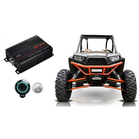 JVC KS-DR1004D 4-Channel Amplifier+Hifonics Bluetooth Controller For RZR/ATV/UTV