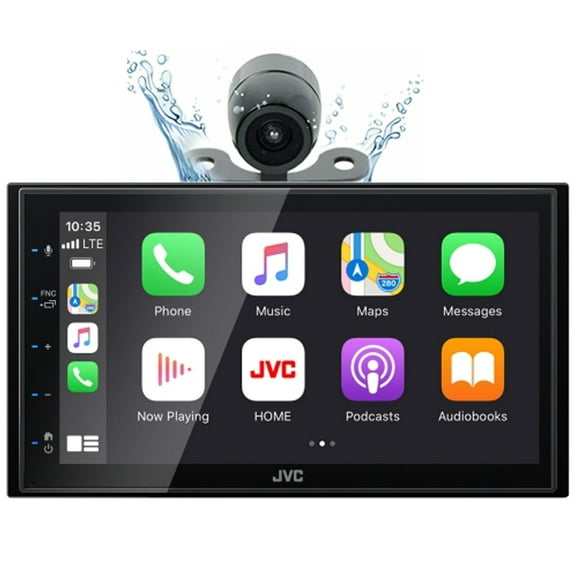 JVC KW-M180BT 2 DIN 6.75" Media Player USB Mirroring For Android Bluetooth + Backup CameraJVC KW-M180BT 2 DIN 6.75" Media Player USB Mirroring For Android Bluetooth + Backup Camera